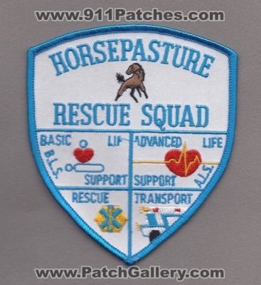 Horsepasture Rescue Squad (Virginia)
Thanks to Paul Howard for this scan.
Keywords: basic advanced life support b.l.s. bls a.l.s. als transport ems