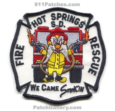 Hot Springs Fire Rescue Department Patch (South Dakota)
Scan By: PatchGallery.com
Keywords: dept. s.d. we came smokin