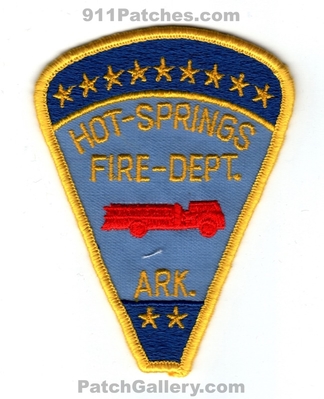 Hot Springs Fire Department Patch (Arkansas)
Scan By: PatchGallery.com
Keywords: dept. ark.