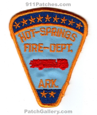 Hot Springs Fire Department Patch (Arkansas)
Scan By: PatchGallery.com
Keywords: dept. ark.