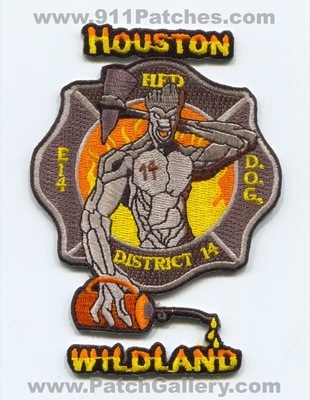 Houston Fire Department Engine 14 District 14 Wildland Patch (Texas)
Scan By: PatchGallery.com
Keywords: Dept. HFD H.F.D. DOG D.O.G. E14 Company Co. Station