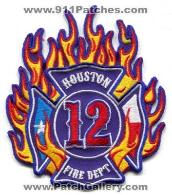Houston Fire Department Station 12 Patch (Texas)
Scan By: PatchGallery.com
Keywords: dept. hfd company co.