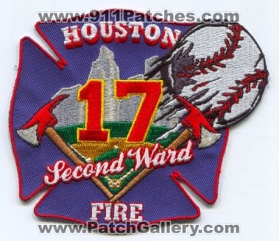 Houston Fire Department Station 17 Patch (Texas)
Scan By: PatchGallery.com
Keywords: dept. hfd company co. second ward