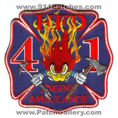 Houston Fire Department Station 41 Patch (Texas)
Scan By: PatchGallery.com
Keywords: dept. hfd company co. engine ambulance