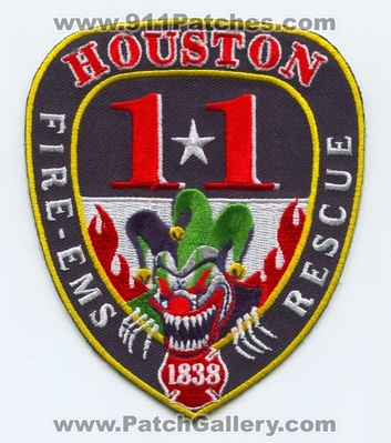 Houston Fire Department Station 11 Patch (Texas)
Scan By: PatchGallery.com
Keywords: dept. hfd h.f.d. ems rescue company co.