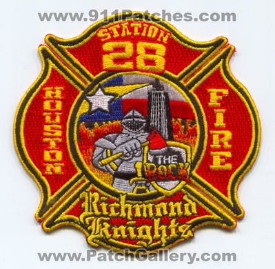 Houston Fire Department Station 28 Patch (Texas)
Scan By: PatchGallery.com
Keywords: Dept. HFD H.F.D. Company Co. Station Richmond Knights The Rock