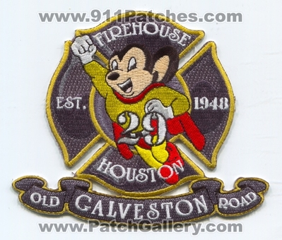 Houston Fire Department Station 29 Patch (Texas)
Scan By: PatchGallery.com
Keywords: Dept. HFD H.F.D. Company Co. Station Firehouse old galveston road mighty mouse