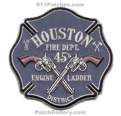 Houston Fire Department Station 45 Patch (Texas)
Scan By: PatchGallery.com
Keywords: dept. hfd h.f.d. engine ladder truck district company co.
