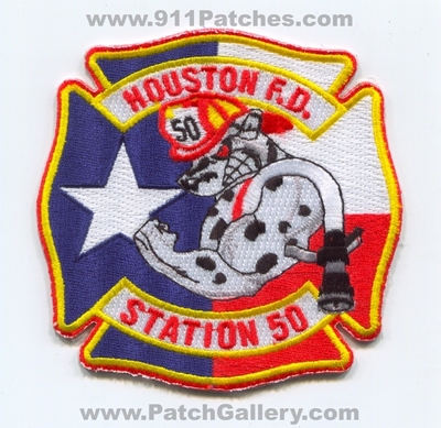Houston Fire Department Station 50 Patch (Texas)
Scan By: PatchGallery.com
Keywords: dept. hfd h.f.d. company co. dalmation dog