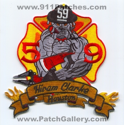 Houston Fire Department Station 59 Patch (Texas)
Scan By: PatchGallery.com
Keywords: Dept. HFD H.F.D. Company Co. Hiram Clarke