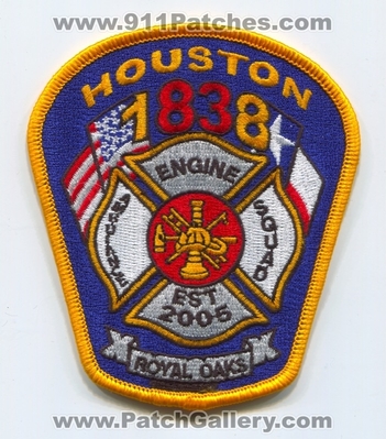 Houston Fire Department Station 83 Patch (Texas)
Scan By: PatchGallery.com
Keywords: Dept. HFD H.F.D. Engine Ambulance Squad Company Co. 1838 - Est 2005 - Royal Oaks