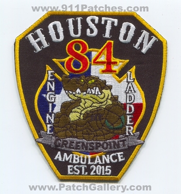 Houston Fire Department Station 84 Patch (Texas)
Scan By: PatchGallery.com
Keywords: dept. hfd h.f.d. engine ladder ambulance company co. greenspoint est. 2015