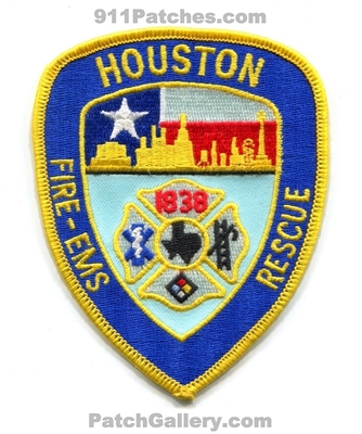 Houston Fire Department Patch (Texas)
Scan By: PatchGallery.com
Keywords: dept. hfd rescue ems 1838