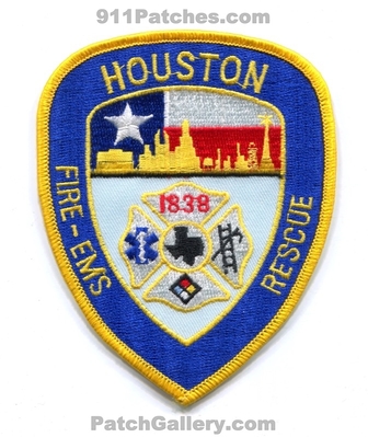 Houston Fire Department Patch (Texas)
Scan By: PatchGallery.comH
Keywords: dept. hfd ems rescue 1838