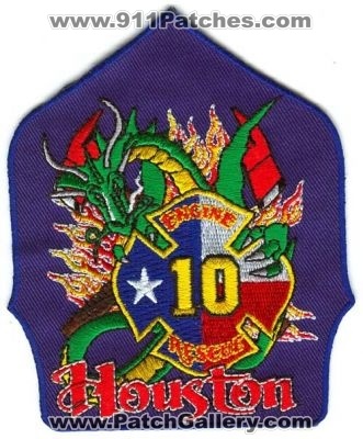 Houston Fire Department Station 10 Patch (Texas)
Scan By: PatchGallery.com
Keywords: dept. hfd company co. engine rescue dragon