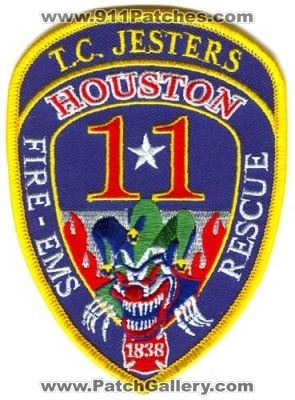 Houston Fire Department Station 11 (Texas)
Scan By: PatchGallery.com
Keywords: dept. hfd company ems rescue t.c. tc jesters