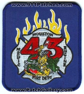 Houston Fire Department Station 43 (Texas)
Scan By: PatchGallery.com
Keywords: dept. hfd company engine medic