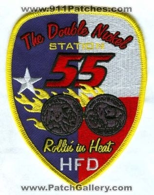 Houston Fire Department Station 55 (Texas)
Scan By: PatchGallery.com
Keywords: dept. hfd company the double nickel rollin' in heat