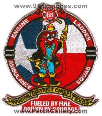 Houston Fire Department Station 68 Patch (Texas)
Scan By: PatchGallery.com
Keywords: dept. hfd company co. engine ladder ambulance squad district chief fueled by fire driven by courage yosemite sam