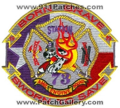 Houston Fire Department Station 73 (Texas)
Scan By: PatchGallery.com
Keywords: dept. hfd company engine squad ambulance born brave sworn to save