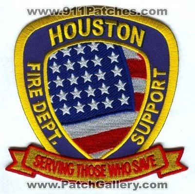 Houston Fire Department Support Patch (Texas)
Scan By: PatchGallery.com
Keywords: dept. hfd serving those who save