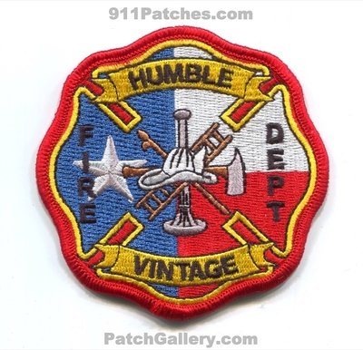 Humble Vintage Fire Department Patch (Texas)
Scan By: PatchGallery.com
Keywords: dept.