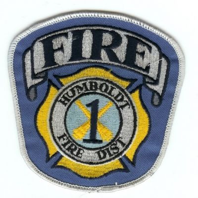 Humboldt Fire Dist 1
Thanks to PaulsFirePatches.com for this scan.
Keywords: california district