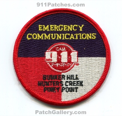 Hunters Creek Village 911 Emergency Communications Patch (Texas)
Scan By: PatchGallery.com
Keywords: houston fire department dept. memorial villages police