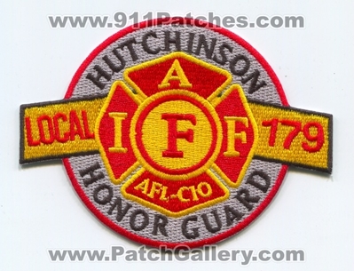 Hutchinson Fire Department Honor Guard IAFF Local 179 Patch (Kansas)
Scan By: PatchGallery.com
Keywords: dept. i.a.f.f. union afl-cio