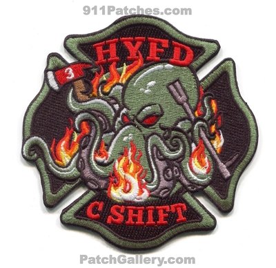 Hyannis Fire Department C Shift Patch (Massachusetts)
Scan By: PatchGallery.com
Keywords: dept. hyfd h.y.f.d. 3 octopus