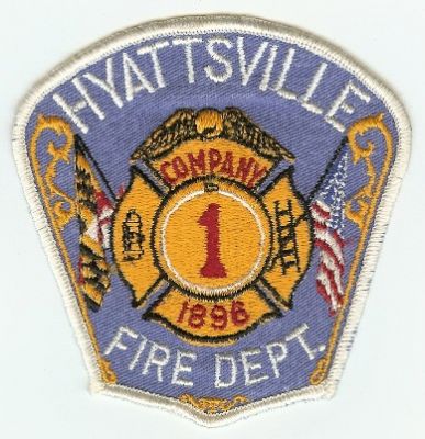Hyattsville Fire Dept
Thanks to PaulsFirePatches.com for this scan.
Keywords: maryland department company 1