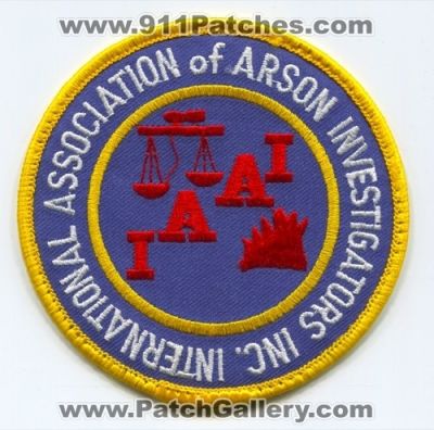 International Association of Arson Investigators Inc. IAAI Patch (Maryland)
Scan By: PatchGallery.com
Keywords: i.a.a.i.