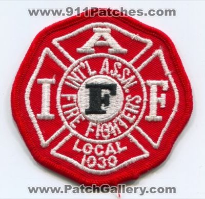 IAFF Local 1030 (UNKNOWN STATE)
Scan By: PatchGallery.com
Keywords: international association of firefighters intl assn.