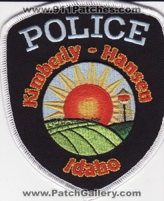 Kimberly Hansen Police Department (Idaho)
Thanks to Anonymous 1 for this scan.
