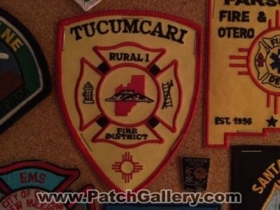 Tucumcari Rural 1 Fire District (New Mexico)
Picture By: PatchGallery.com
Thanks to Jeremiah Herderich
Keywords: department dept.