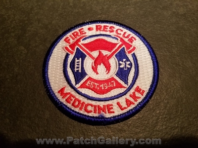 Medicine Lake Fire Rescue Department Patch (Montana)
Picture By: PatchGallery.com
Thanks to Jeremiah Herderich
Keywords: dept. est. 1947
