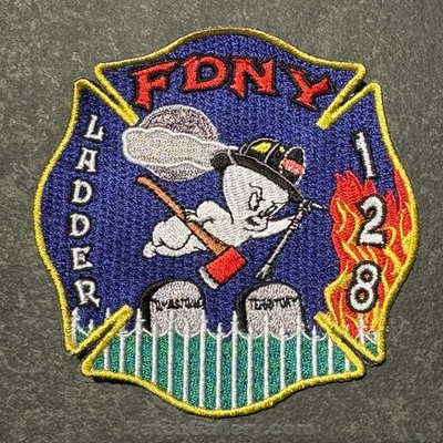 New York City Fire Department FDNY Ladder 128 Patch (New York)
Picture By: PatchGallery.com
Thanks to Jeremiah Herderich
Keywords: of dept. f.d.n.y. station casper