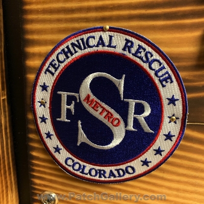 South Metro Fire Rescue Department Technical Rescue Patch (Colorado)
Picture By: PatchGallery.com
Keywords: smfr dept.