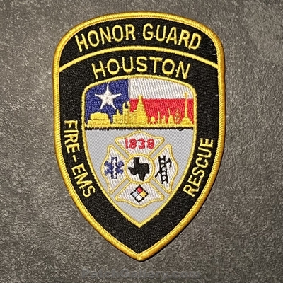 Houston Fire EMS Rescue Department Honor Guard Patch (Texas)
Picture By: PatchGallery.com
Thanks to Jeremiah Herderich
Keywords: dept. hfd h.f.d.