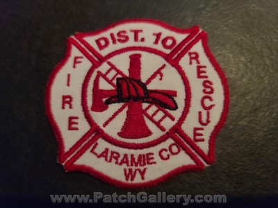 Laramie County Fire District 10 Patch (Wyoming)
Thanks to Jeremiah Herderich for the picture.
Keywords: co. dist. number no. #10 rescue department dept.