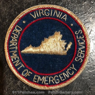 Virginia Department of Emergency Services Patch (Virginia) (Bullion)
Picture By: PatchGallery.com
Keywords: dept. es fire ems police sheriffs office