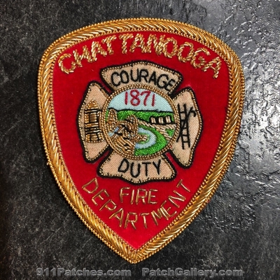 Chattanooga Fire Department Patch (Tennessee) (Bullion)
Picture By: PatchGallery.com
Keywords: dept. courage duty 1871
