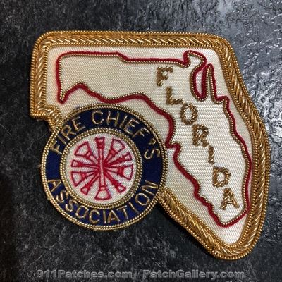 Florida Fire Chiefs Association Patch (Florida) (Bullion)
Picture By: PatchGallery.com
Keywords: assn. department dept. state shape