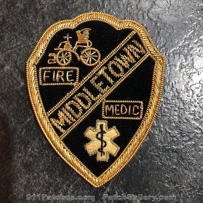 Middletown Fire Department Medic Patch (UNKNOWN STATE) (Bullion)
Picture By: PatchGallery.com
Keywords: dept. paramedic ems