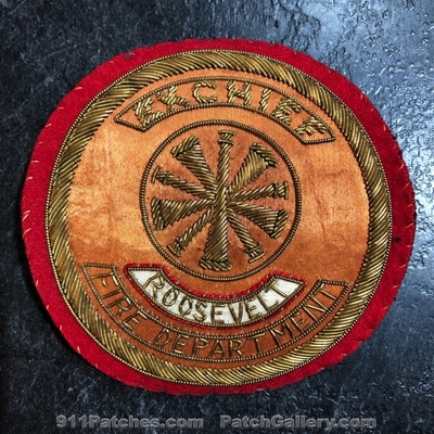 Roosevelt Fire Department Ex Chief Patch (UNKNOWN STATE) (Bullion)
Picture By: PatchGallery.com
Keywords: dept. exchief
