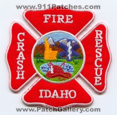 Idaho Crash Fire Rescue Department Patch (Idaho)
Scan By: PatchGallery.com
Keywords: cfr dept. arff aircraft airport firefighter firefighting
