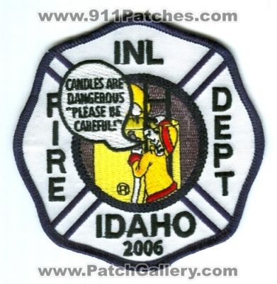 Idaho National Laboratory Fire Department 2006 Patch (Idaho)
Scan By: PatchGallery.com
Keywords: inl inel ineel doe nuclear dept.