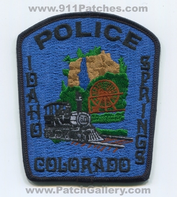Idaho Springs Police Department Patch (Colorado)
Scan By: PatchGallery.com
Keywords: dept. train