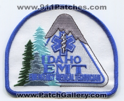 Idaho State Emergency Medical Technician EMT Patch (Idaho)
Scan By: PatchGallery.com
Keywords: ems