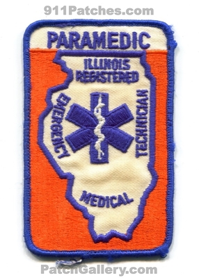 Illinois State Emergency Medical Technician Paramedic Patch (Illinois)
Scan By: PatchGallery.com
Keywords: registered emt ems